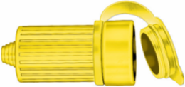 Straight Blade Long Weatherproof Boot 15A/20A, 4.09 Inch x 2.09 Inch x 2.09 Inch, Yellow