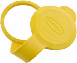 Yellow Closure Cap for 15A/20A Straight Blade Devices, 5.250 Inch Width