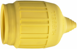 Weatherproof Device Boot for 20A & 30A Plugs, Yellow, Moisture Resistant, 5.1 Inch Width