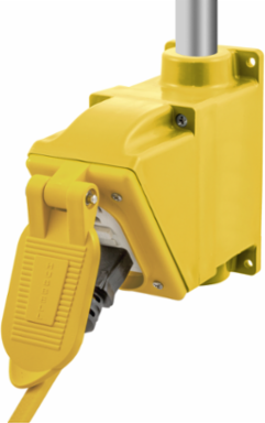 Watertight Angled Adapter 3/4 Inch NPT, Yellow