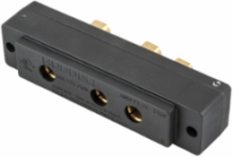 60A Black Stage Pin Device, Female Panel Mount, 125V