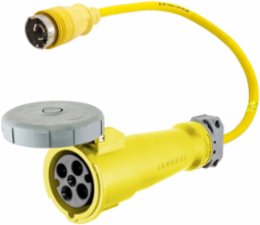 Marine Grade IEC Pin and Sleeve Adapter 100A to 50A, 125/250V, Corrosion Resistant