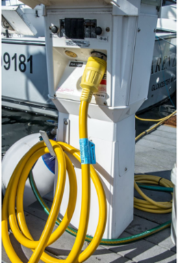 Twist-Lock Marine Grade Connector, 50A 125/250V, 600 Inch Cable