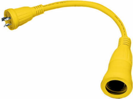 Marine Adapter 30A Female to 50A Locking Male, Corrosion Resistant