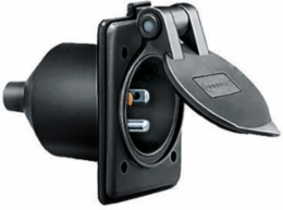 Marine 15A 125V Weatherproofed Male Inlet, 2-Pole 3-Wire Grounding