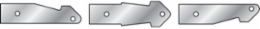 Metal Raceway Replacement Cutter Blades, 3.9 Inch Width, Steel Material