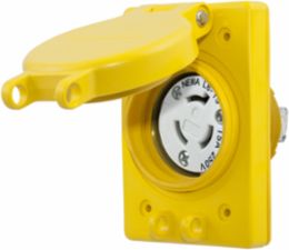 Watertight Twist-Lock Receptacle NEMA L6-15R 15A 250V 3-Wire 4.56 Inch x 3.10 Inch x 2.66 Inch
