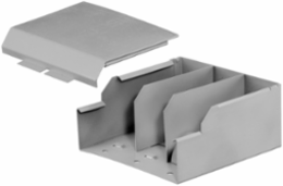 Metal Raceway Divided Entrance Fitting 4 Inch Steel, Gray