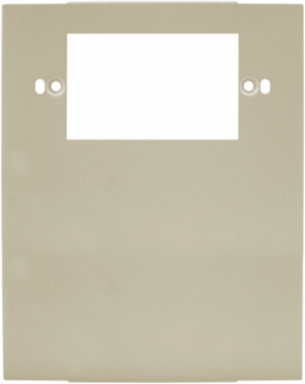 Metal Raceway Cover Plate, 1-Gang, Ivory, 5.400 Inch Width