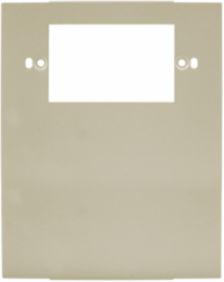 Metal Raceway Cover Plate, 1-Gang, Ivory, 5.400 Inch Width