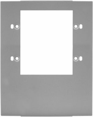 Metal Raceway Device Cover Plate, Double 3-Gang, Gray, Commercial Style