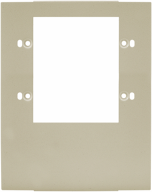 Metal Raceway Device Cover Plate, 3-Gang, Ivory Color, CSA Certified