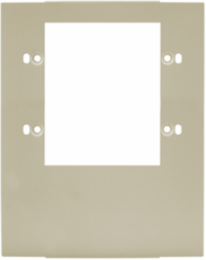 Metal Raceway Device Cover Plate, 3-Gang, Ivory Color, CSA Certified