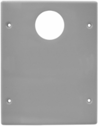 Metal Raceway Cover Plate, 3-Gang, Gray, 5.600 Inch Width