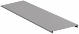 Metal Raceway Cover 5 Foot, Steel, Gray, Single Channel