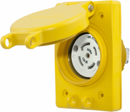 Watertight Twist-Lock Receptacle 30A 4-Pole 277/480V