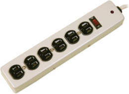 Surge Protective Device, 6 Receptacles, Metallic, 1050 Joules, 6 Foot Cord
