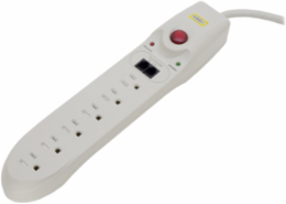 Surge Protective Plug Strip, 15A 125V, 6 Outlet, 1050 Joules, 6' Cord
