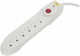 6 Outlet Surge Protective Device, 15A 125V, 350 Joules, 15 Foot Cord
