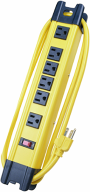 Surge Protective Plug Strip, 15A 125V, 6 Outlets, 350 Joules, 6 ft Cord