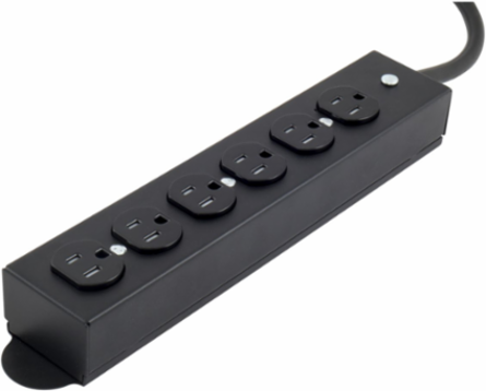 15A Heavy-Duty 6 Outlet Power Strip with 15 ft Cord and Tamper-Resistant Receptacles