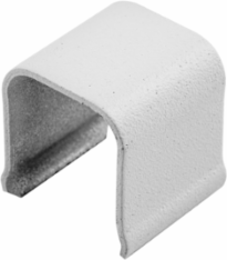 Metal Raceway Splice Cover, 0.8 Inch Width, Steel, White
