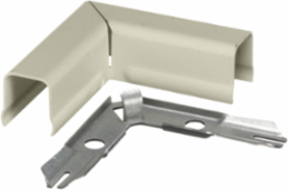Metal Raceway 90 Degree Flat Elbow Ivory Steel 3.850 Inch Width