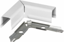 Metal Raceway 90 Degree Flat Elbow, White, 2.8 Inch Width, Steel Material