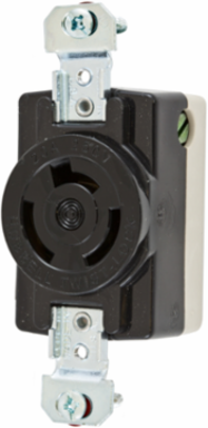 Twist-Lock Flush Receptacle 20A 250V AC 3-Pole 3-Wire
