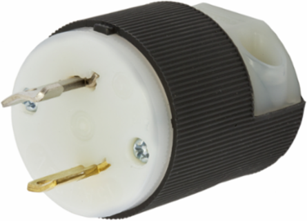 Midget Twist-Lock Male Plug 15A 125V 2-Pole 2-Wire