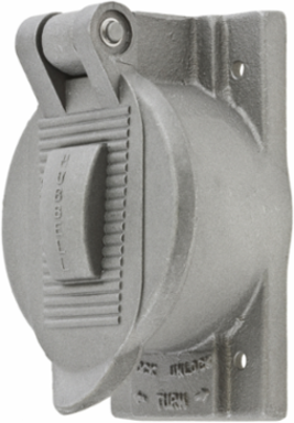 Weatherproof Wallplate Cover, 1-Gang, 50A Twist-Lock®, Cast Aluminum