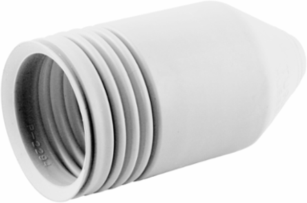 Twist-Lock Device Boot 50A, White, IP55 Moisture Resistant, Short Boot