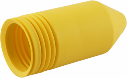 Twist-Lock Device Boot, 50A, Yellow, Moisture Resistant, 5.130 Inch Width