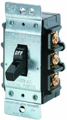 Industrial Grade Manual Motor Controller 30A 600V AC 3 Pole