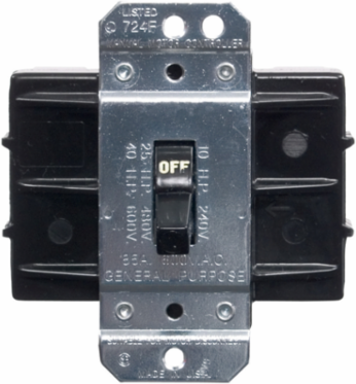 Industrial Grade Manual Motor Controller 80A 600V AC 2 Pole