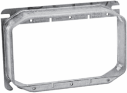 3-Gang Wall Box Mud Ring, 1-1/4 Inch Depth, Pre Galvanized Steel, 24.30 Cu.In. Capacity