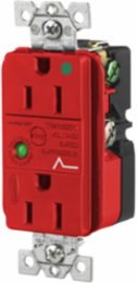 Hospital Grade Surge Suppression Duplex Receptacle 15A 125V Red
