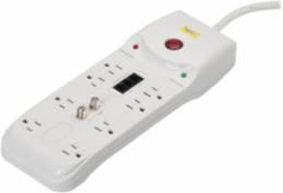 Surge Protector Plug Strip, 15A 125V, 8-Outlets, 2100 Joules, 6 ft Cord