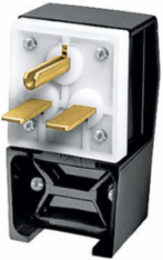 Heavy Duty Nylon Male Plug, 30A 250V, 2-Pole 3-Wire, 4-Position