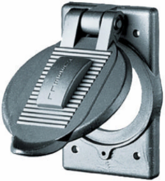 Weatherproof Wallplate Cover, 1-Gang, 2.15 Inch Opening, Cast Aluminum