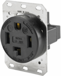 High Amp Flush Receptacle 30A 125/250V 3-Pole 4-Wire