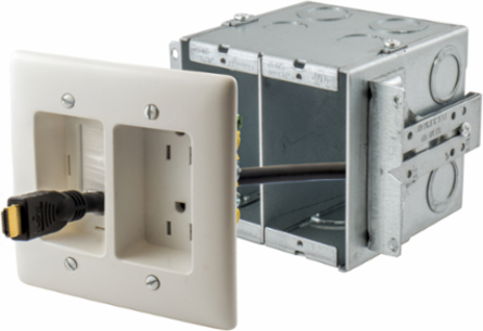 2G WALLBOX, GANGABLE, 4INCH DEEP, 2IN KO