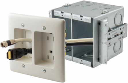 2G WALLBOX, GANGABLE, 4INCH DEEP, 2IN KO