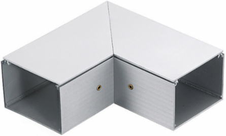 Metal Raceway 90 Flat Elbow, Aluminum, 4.500 Inch Width
