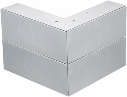 Metal Raceway External Elbow, 3.1 Inch Width, Aluminum, 90 Turn
