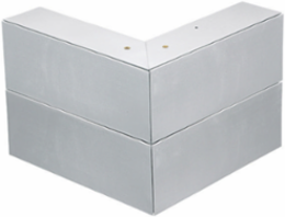 Metal Raceway External Elbow, 3.1 Inch Width, Aluminum, 90 Turn