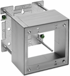 Metal Raceway Double Box, Deep, 4.600 Inch Width, Aluminum, 2-Gang