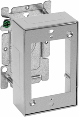 Metal Raceway 1-Gang Box, Standard, Aluminum, 3 Inch Width