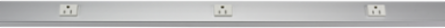 PlugTrak Tamper Resistant Aluminum Raceway, 15A, 5 Ft Length