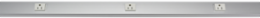 PlugTrak Tamper Resistant Aluminum Raceway, 15A, 5 Ft Length